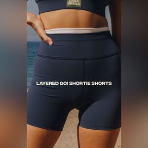 Daily Drills Navy Biker Shorts